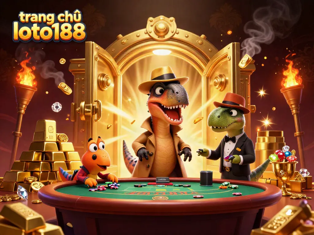 Engage in the thrilling world of trang chủ loto188 with a dynamic casino scene featuring vibrant animations and colorful elements.