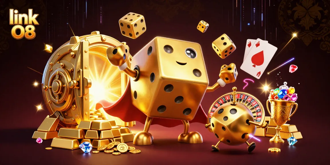 Experience the exhilarating gameplay at link O8 with vibrant casino elements and action-packed scenes.