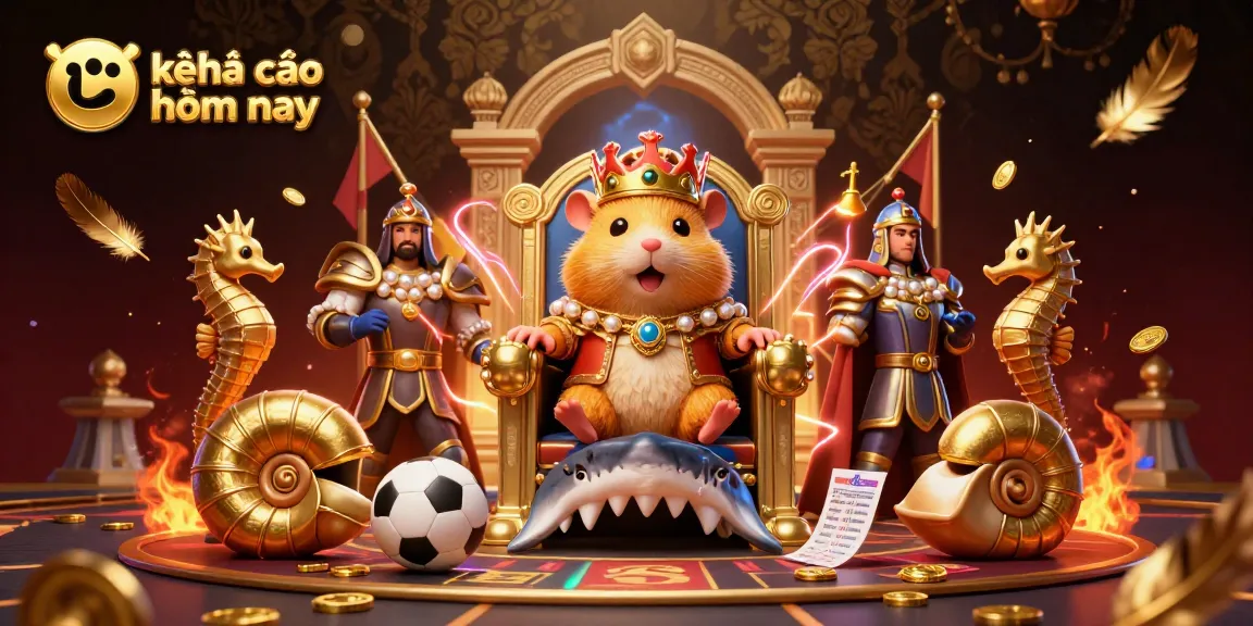 Engage with kèo nhà cái hôm nay for thrilling sports betting insights featuring a hamster king and his royal court.
