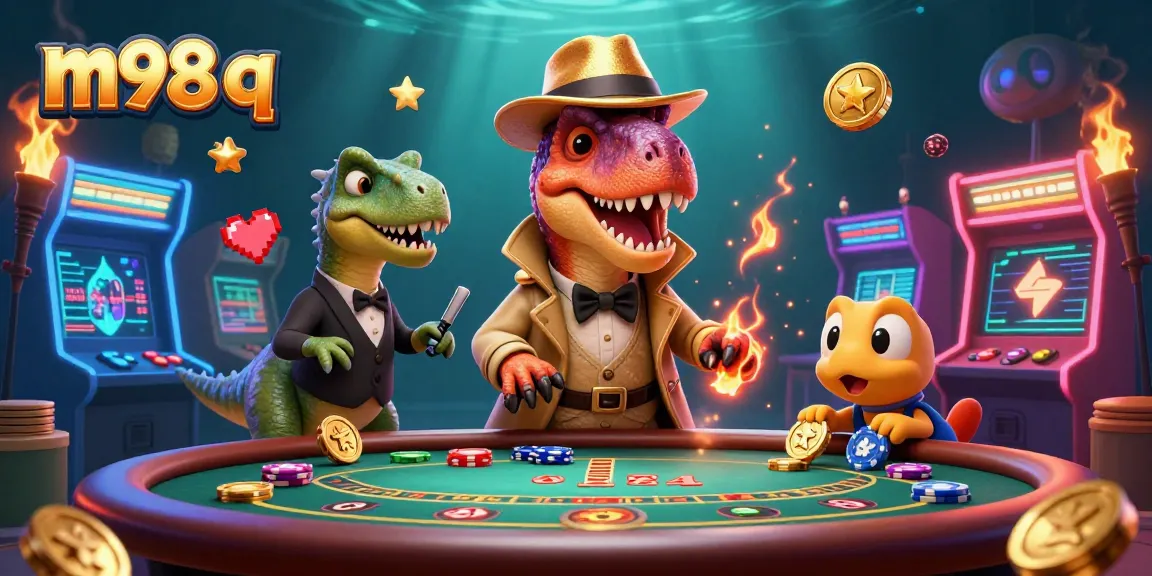 Play blackjack with the m98 q velociraptor card counter, colorful game elements adding excitement.